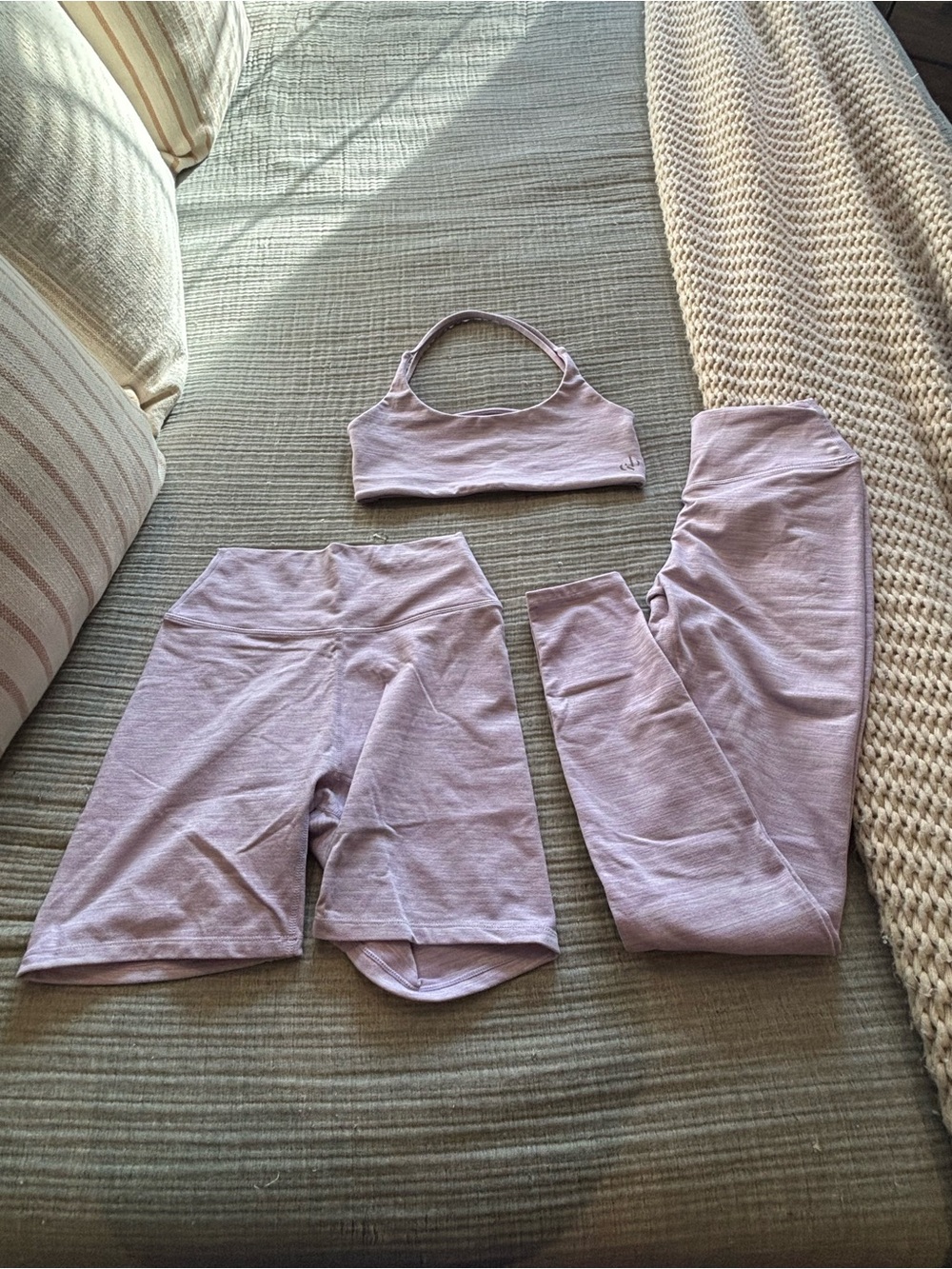 Crop Shop Boutique Lavender Marl Set Medium